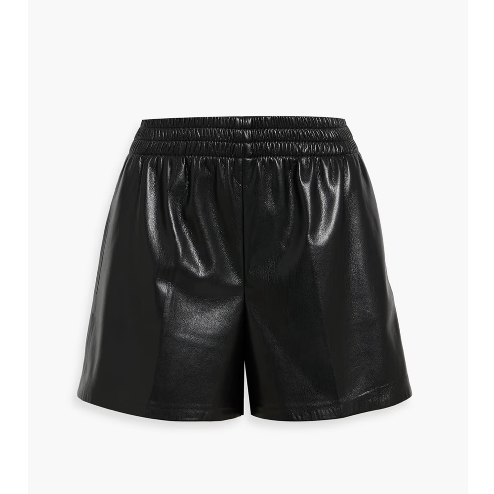 Annie Bing Black leather  Women's Shorts